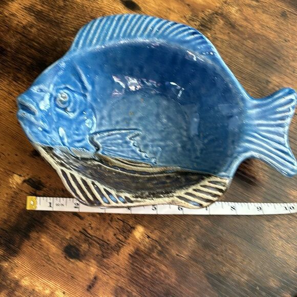 Nedza USA Studio Art Pottery Dish Fish Bowl 
Signed - Picture 3 of 7